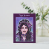 Carte Postale Halloween gothique vampire victorien par Renee Lav (Debout devant)