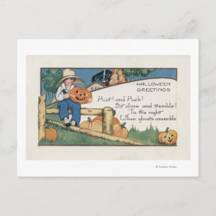 Carte Postale Halloween GreetingHist et Hark
