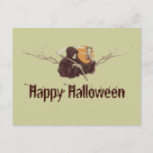 Carte Postale Halloween griffé reaper la mort squelette pleine l (Devant)