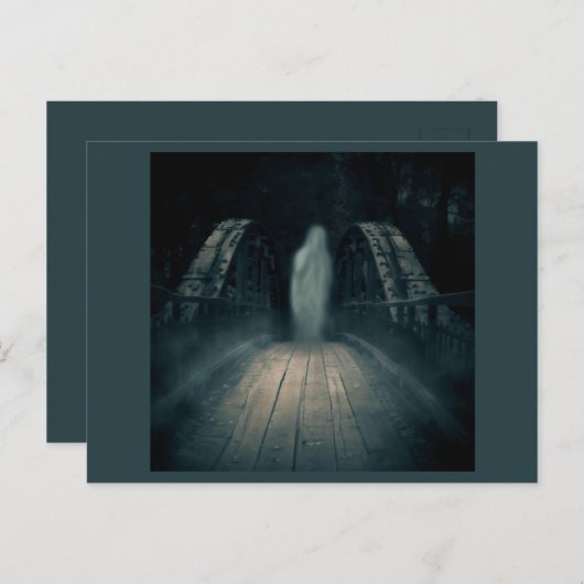 Carte Postale Halloween - Haunted Bridge 4 (Devant / Derrière)