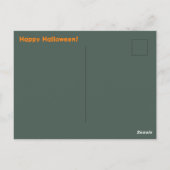 Carte Postale Halloween Haunted House Witch (Dos)