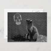 Carte Postale Halloween heureux et le fantôme (Devant / Derrière)