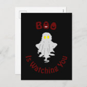 Carte postale Halloween Holiday | Boo Vous Regarde (Devant / Derrière)