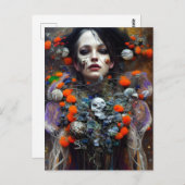 Carte postale Halloween Horreur (Devant / Derrière)