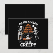 Carte Postale Halloween Horreur C'Est La Saison D'Être Déplaisan (Devant / Derrière)