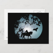Carte postale Halloween Horseman sans tête (Devant / Derrière)