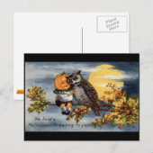 Carte postale Halloween I (Vintage) (Devant / Derrière)