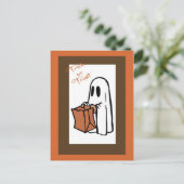 Carte postale Halloween Invitation Ghost1 (Debout devant)