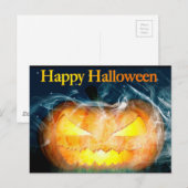 Carte Postale Halloween Jack-0 lanterne (Devant / Derrière)