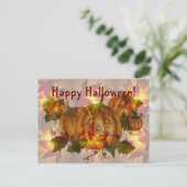 Carte Postale HALLOWEEN JACK & CITROUILLE PATCH par SHARON SHARP (Debout devant)