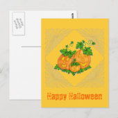 Carte Postale Halloween Jack O'Lanterns (Devant / Derrière)