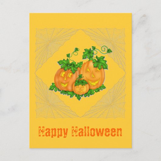 Carte Postale Halloween Jack O'Lanterns (Devant)