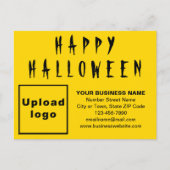 Carte postale Halloween Jaune (Devant)