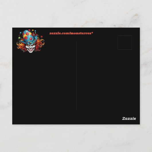 Carte postale Halloween/Joker (Dos)