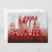 Carte postale Halloween joyeuse (Devant / Derrière)