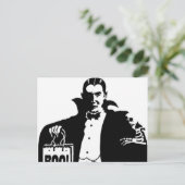 Carte Postale Halloween joyeuse de Dracula (Debout devant)