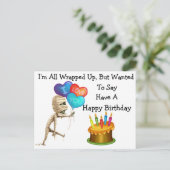 Carte Postale Halloween Joyeux anniversaire (Debout devant)