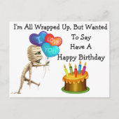 Carte Postale Halloween Joyeux anniversaire (Devant)