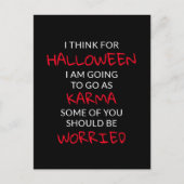 Carte Postale Halloween Karma dit : (Devant)
