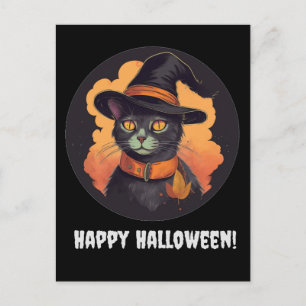 Carte Postale Halloween Kitty