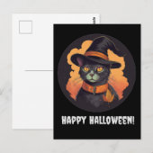 Carte Postale Halloween Kitty (Devant / Derrière)