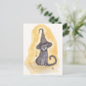 Carte Postale Halloween Kitty Witch (Debout devant)