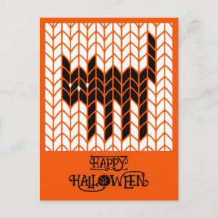 Carte postale Halloween KNIT CAT NOIR II