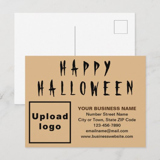 Carte postale Halloween Light Brown (Devant / Derrière)