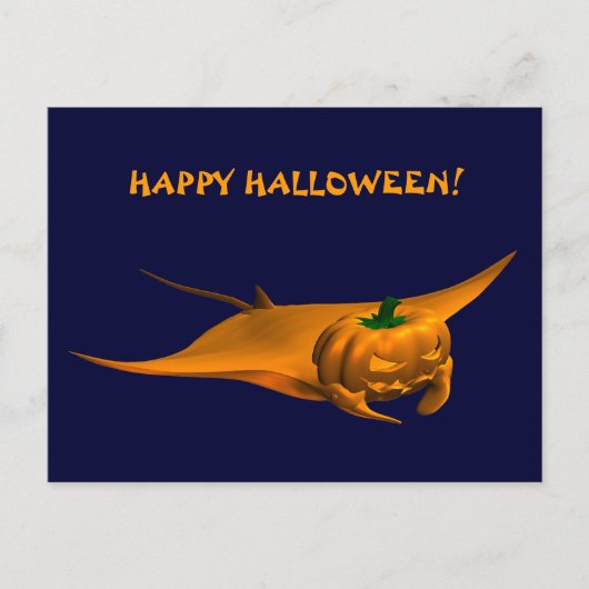 Carte Postale Halloween Manta Ray (Devant)