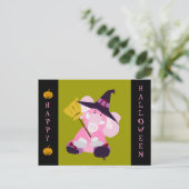 Carte postale Halloween mignonne : Elephant dans W (Debout devant)