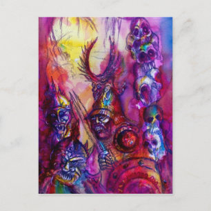 Carte Postale HALLOWEEN MONSTERS / ORK WAR Imaginaire