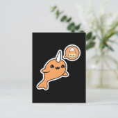 Carte Postale Halloween Narwhal (Debout devant)