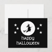Carte postale Halloween, Noir (Devant / Derrière)