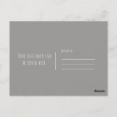 Carte Postale Halloween noir blanc rayures moderne Boite photo (Dos)