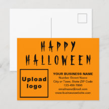 Carte postale Halloween Orange Color Holiday