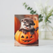 Carte Postale Halloween Otter (Debout devant)