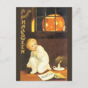 Carte Postale Halloween palpitant vintage par Ellen Clapsaddle
