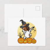 Carte Postale Halloween Papillon Dabbing (Devant / Derrière)