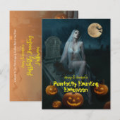 Carte Postale Halloween parfaitement hanté (Devant / Derrière)