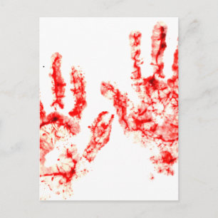 Carte Postale Halloween Party Presse sanglante
