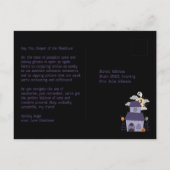 Carte Postale Halloween Pastel Goth Haunted House (Dos)