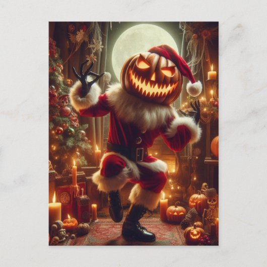 Carte Postale Halloween Père Noël (Devant)