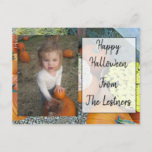 Carte postale Halloween photo personnalisée