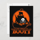 Carte Postale Halloween Pirate Boty (Devant / Derrière)