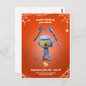 Carte postale Halloween pour Capricorn (Devant / Derrière)