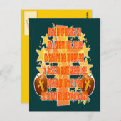 Carte Postale Halloween pour les chrétiens (Poème) (Devant / Derrière)