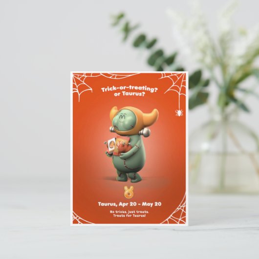 Carte postale Halloween pour Taurus (Debout devant)