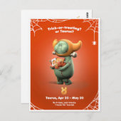 Carte postale Halloween pour Taurus (Devant / Derrière)