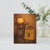 Carte Postale Halloween Pumpkin Trick or Treat (Debout devant)