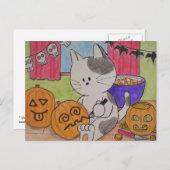 Carte postale Halloween "Raccourci" (Devant / Derrière)